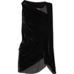 Rick Owens | Asymmetric velvet top | NET-A-PORTER.COM