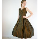 1950s Bombshell Dress / 50s Party Dress