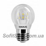 Лампа светодиодная G45 Maxus LED-261 G45 3W 3000K 220V E27 CR (56000420)