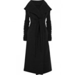 Rick Owens Lilies | Belted structured-jersey coat | NET-A-PORTER.COM