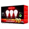 Лампа светодиодная A60 Maxus 3-LED-145-01 A60 10W 3000K 220V E27 AP