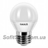 Лампа светодиодная G45 Maxus LED-366 G45 F 5W 4100K 220V E27 AP (56000319)