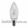 Лампа светодиодная C37 Maxus LED-266 C37 CL-C 3W 4100K 220V E14 CR (56000424)